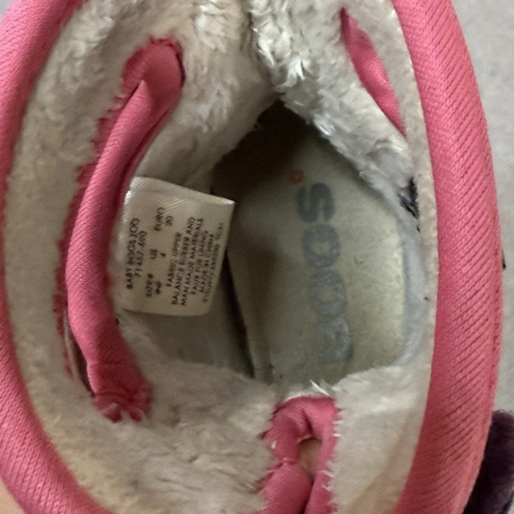 Bogs Baby Bogs Zoo Waterproof Winter Boots Toddler Girls Size 4 Insulated Pink